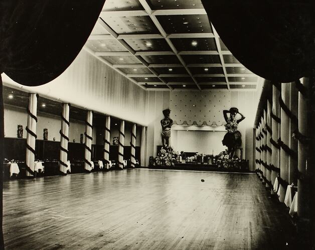 Photograph - Interior of Royale Ballroom, Exhibition Building, Melbourne, 1952