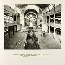 Photograph - Programme '84, Timber Floor Replacement in the Great Hall, Royal Exhibition Buildings, 17 Jul 1984