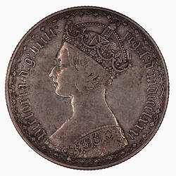 Coin - Florin, Queen Victoria, Great Britain, 1881