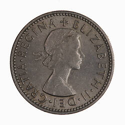 Coin - Shilling, Elizabeth II, Great Britain, 1965 (Obverse)