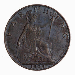 Coin - Farthing, Edward VII, Great Britain, 1903 (Reverse)