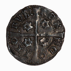 Coin - Penny, David II, Scotland, circa 1333 AD (Reverse)