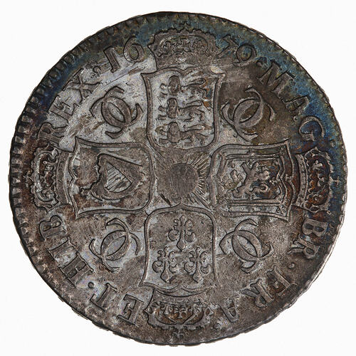 Coin - Halfcrown, Charles II, Great Britain, 1679 (Reverse)