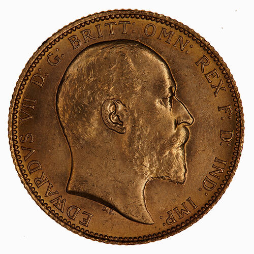 Coin - Sovereign, Edward VII, Great Britain, 1902 (Obverse)