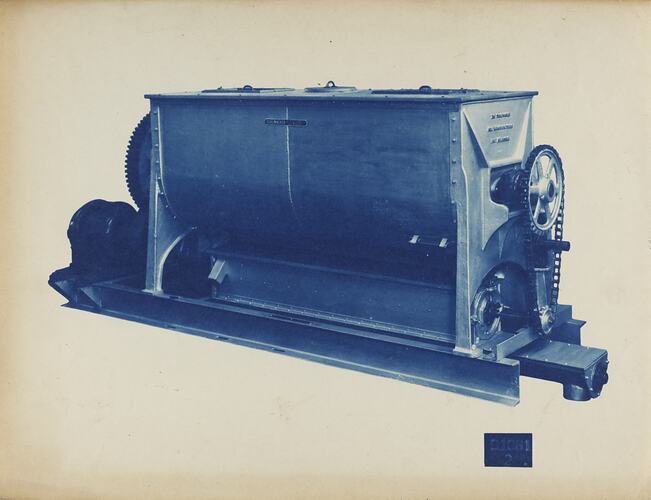 Photograph - Schumacher Mill Furnishing Works, Mixing Machine, Port Melbourne, Victoria, circa 1940s
