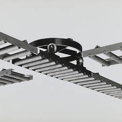 Photograph - Schumacher Mill Furnishing Works, Turntable Conveyor, Port Melbourne, Victoria, 1943