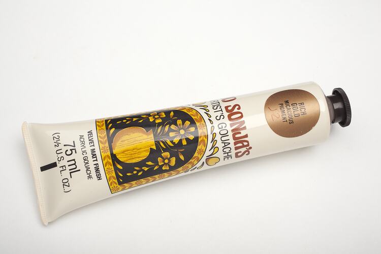 Tube of craft paint "Rich gold".