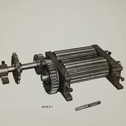 Photograph - Schumacher Mill Furnishing Works, Roll Crushing Machine, Port Melbourne, Victoria, circa 1940s