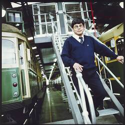 Photograph - Steve Woon, Melbourne Tram Conductor, 1997