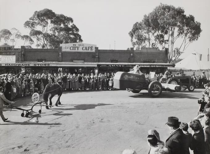 Photograph - H. V. McKay Massey Harris, Street Procession, Sunshine, Victoria, 19 May 1951
