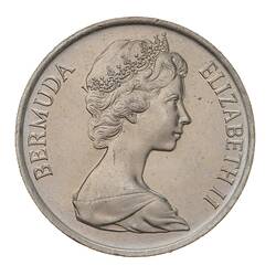Coin - 25 Cents, Bermuda, 1979