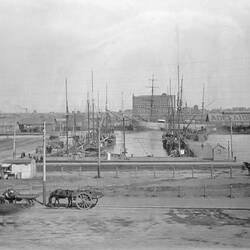 Glass Negative - Spencer Street Ferry Wharf, Melbourne, Victoria, Mar 1898