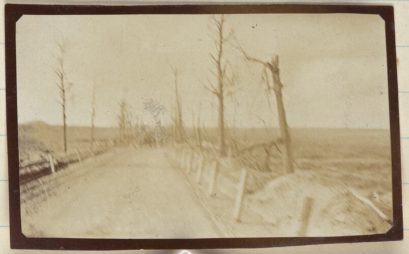 Road, Somme, France, Sergeant John Lord, World War I, 1917