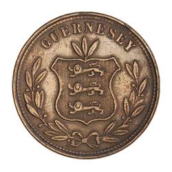 Coin - 8 Doubles, Guernsey, Channel Islands, 1864