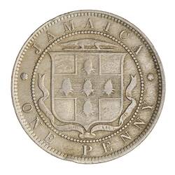 Coin - 1 Penny, Jamaica, 1897