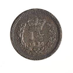 Coin - 3 Halfpence, Jamaica, 1837