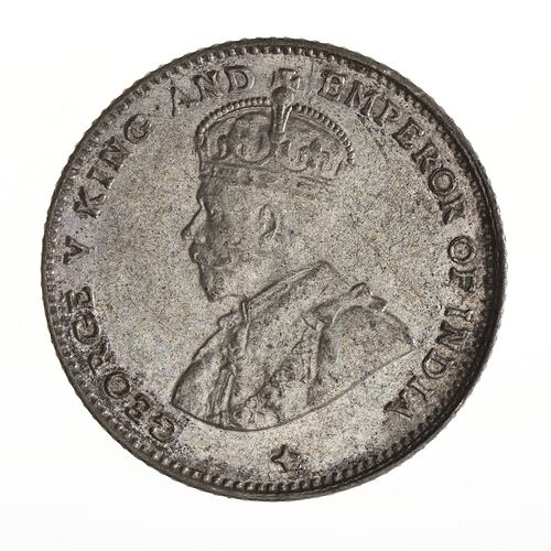Coin - 10 Cents, Straits Settlements, 1919