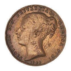 Coin - 1/52 Shilling, Jersey, Channel Islands, 1841