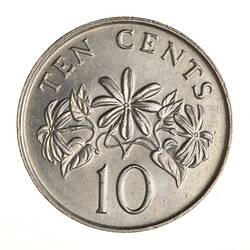 Coin - 10 Cents, Singapore, 1991
