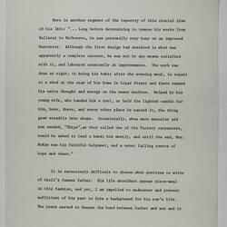 Manuscript - Marjory McKay, 'Cecil McKay, It Wasn't All Sunshine', circa 1974
