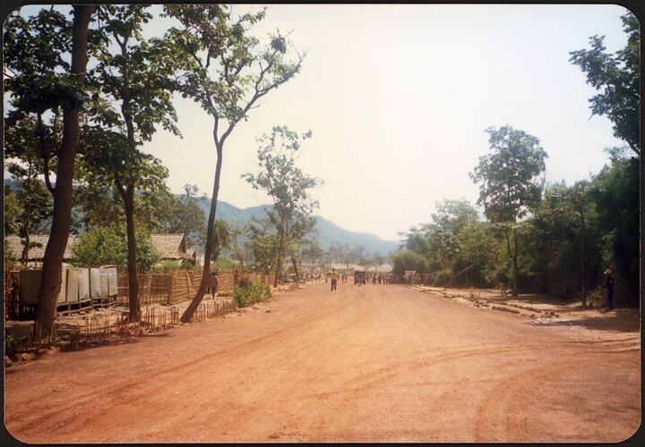 Road at Site 2 Refugee Camp, Thailand, May 1987