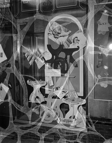 Window Display for the 1956 Melbourne Olympic Games, the Royal Children's Hospital & the Royal Women's Hospital, Melbourne, Victoria, 1956