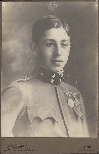 Photograph - Leo Sterne in Military Uniform, Austria, circa 1917
