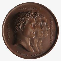 Medal - Peace of Tilsit, Napoleon Bonaparte (Emperor Napoleon I), France, 1807