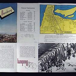 Brochure - West Australian Government Tourist Bureau, "Bunbury, Western Australia", 1950