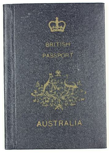 Australian Passport - 1961 Esma Banner