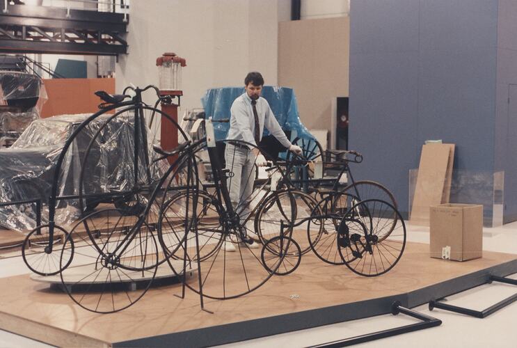 Photograph - Scienceworks, Bicycle Installation, Spotswood, Victoria, circa 1991