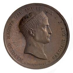 Medal - Battle of Wagram, Napoleon Bonaparte (Emperor Napoleon I), Italy, 1809