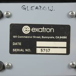 Disk Drive - Exatron Stringy Floppy, Sorcerer, Computer, circa 1979