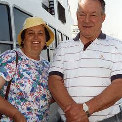 Digital Photograph - Barbara & John Woods, Reef Cruise, Cairns, Queensland, Oct 1992