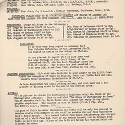 Bulletin - 'Kodak Staff Service Bulletin', No 20, 25 Sep 1943
