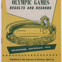 Booklet - '1956 Olympic Games Results & Records', 1956
