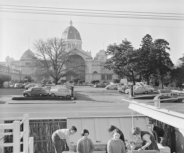 Royal Children's Hospital, Children in a Playground, Carlton, Victoria, 17 Jun 1959