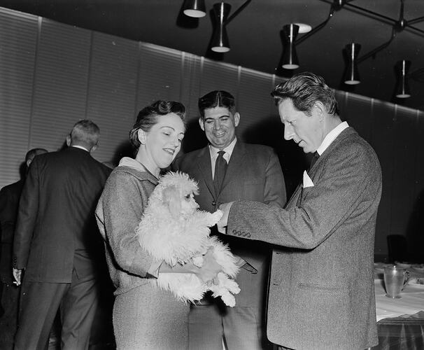 Australian Wool Board, Group With Dog, Melbourne, Victoria, 11 Aug 1959