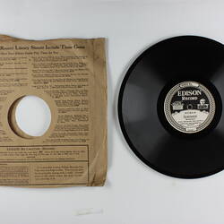 Disc Recording - Edison, Double-Sided, 'The Evening Star' & 'Serenade', 1914-1929