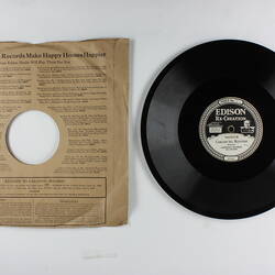 Disc Recording - Edison, Double-Sided, 'El Milagro de la Virgen' & 'Cancion del Ruisenor',1919-1929