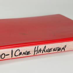 Photograph Album of harvesting equipment.