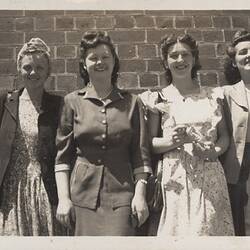 Photograph - Kodak Australasia Pty Ltd, Four Female Kodak Staff, Abbotsford, Victoria, 1946-1950