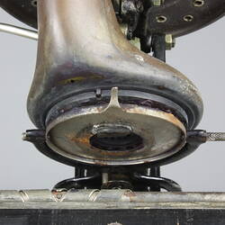 Detail of mechanism of an old typewriter.