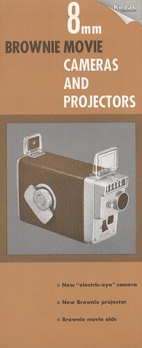 Leaflet cover with image of camera.