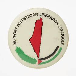 Badge - Support Palestinian Liberation Struggle, Australia, pre 1986
