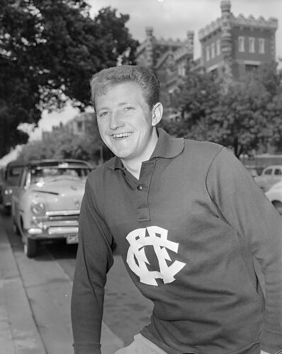 Portrait of Kevin Murray, Fitzroy Football Player, Melbourne, Victoria, Nov 1958