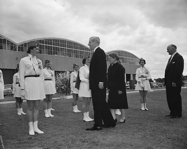 H. J. Heinz Co Pty Ltd, Female Performers in Uniform, Dandenong, Victoria, Nov 1958