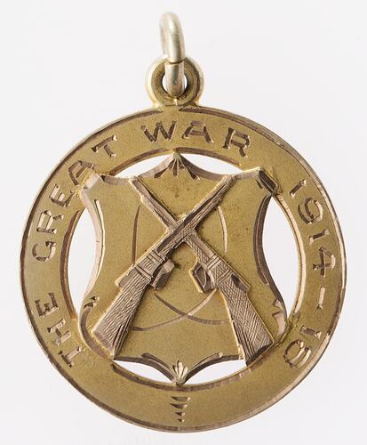 Fob - World War I, In Memoriam, Private James Edward Reilly, Lancefield, Victoria, 1918 - Obverse