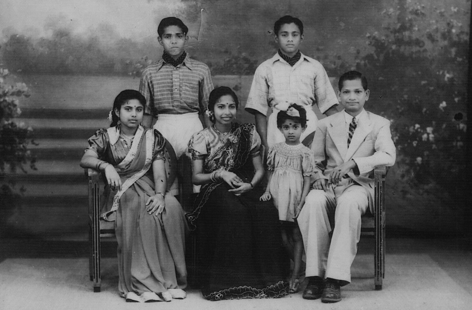 Digital Photograph - Paramanathan Family, Kuala Lumpur, Malaya, 1946