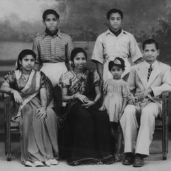 Digital Photograph - Paramanathan Family, Kuala Lumpur, Malaya, 1946